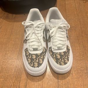 Custom Nikes size US 9.5.